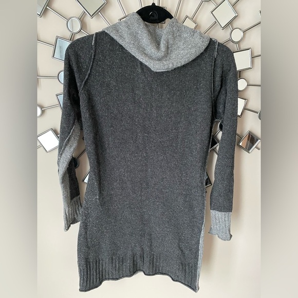 Elena Wang Dual grey tunic sweater size XS - Picture 8 of 8